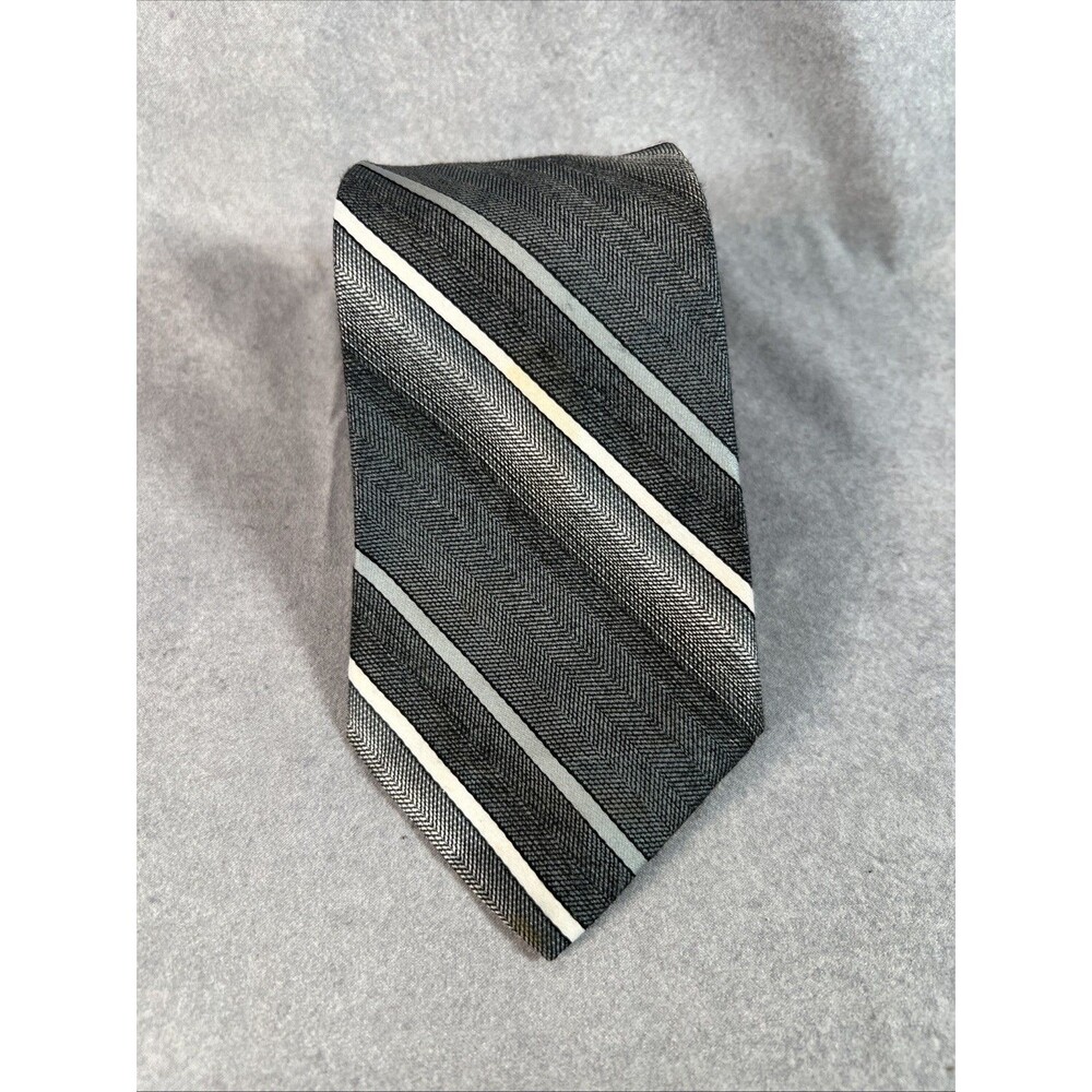 Mervyn’s Men’s Collection Striped Vintage Gray Tie